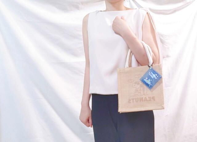 【ニトリデコホーム×スヌーピー】涼し気なバッグにつけてみた