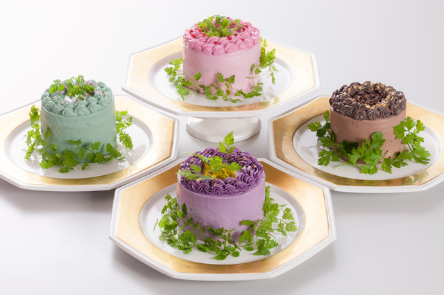 まるでデコレーションケーキのようなサラダ