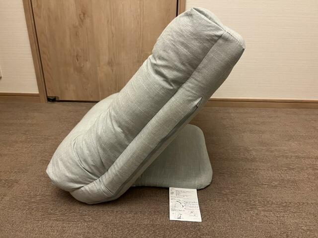 【カインズ　座布団にもなる背もたれイス】リクライニング10段階