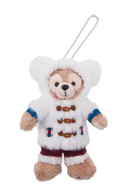 「ダッフィー&フレンズのウィンターホリデー」ぬいぐるみバッジ（ダッフィー）