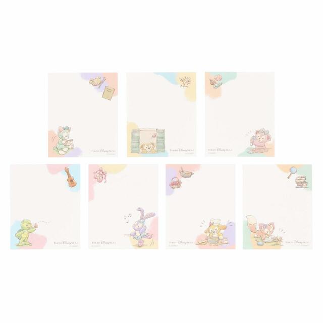 メモセット 2,100円|ダッフィー&フレンズの「ウェア・スマイルズ・グロウ」グッズ|東京ディズニーシー|発売日:2024年7月1日(月)