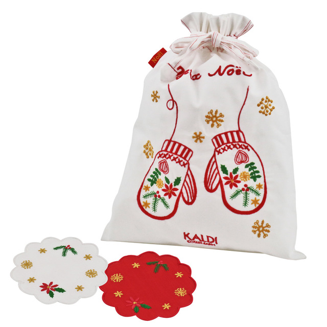 クリスマス刺繍ノエルバッグ