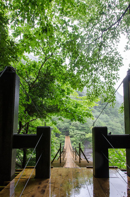 寸又峡「夢の吊り橋」