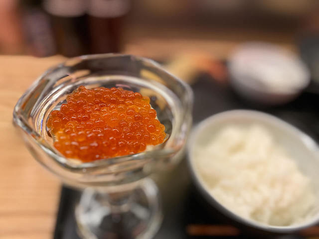 タルタルソースにいくらを置こう！