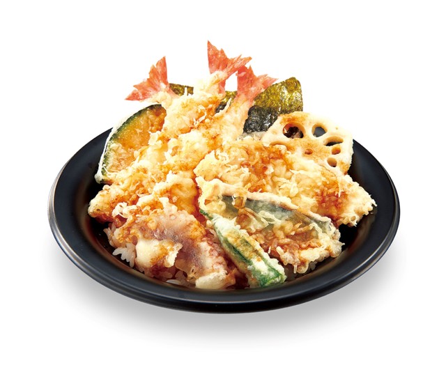 にぎやか海老天丼