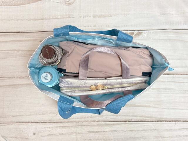 【スヌーピー当たりくじ】「3.トートバッグ」夏であれば、2泊分の荷物も収納できました