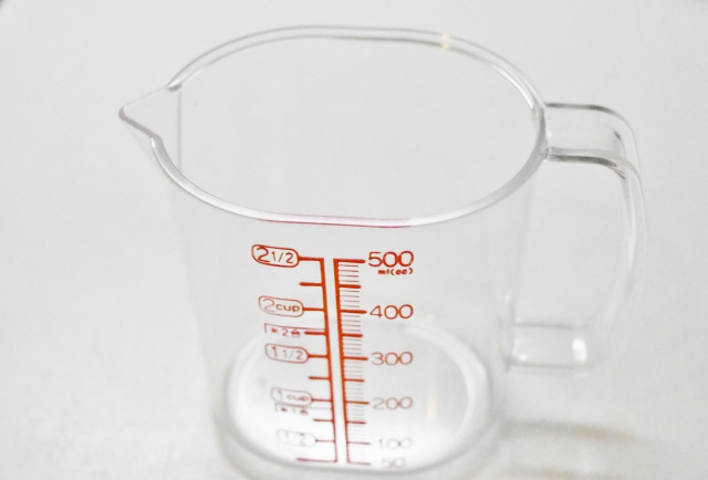 量りがないときはカップー杯でOK！