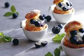 ブルーベリーのシュークリーム
