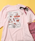 【サンリオ×FREAK'S STORE】“HELLO KITTY”目隠し コミックプリントTシャツ　¥5,995／「ハローキティ」の日常シーンを切り取ったような遊び心のあるデザインです