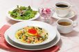 【ロイヤルホスト】「帆立とサクラマスのクリームスパゲティ スペシャルランチ」2,618円（税込）