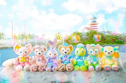 【新品未使用】カラフルハピネス2025ダッフィーカチューシャ カチューシャホルダーも登場！東京ディズニーシー“ダッフィー