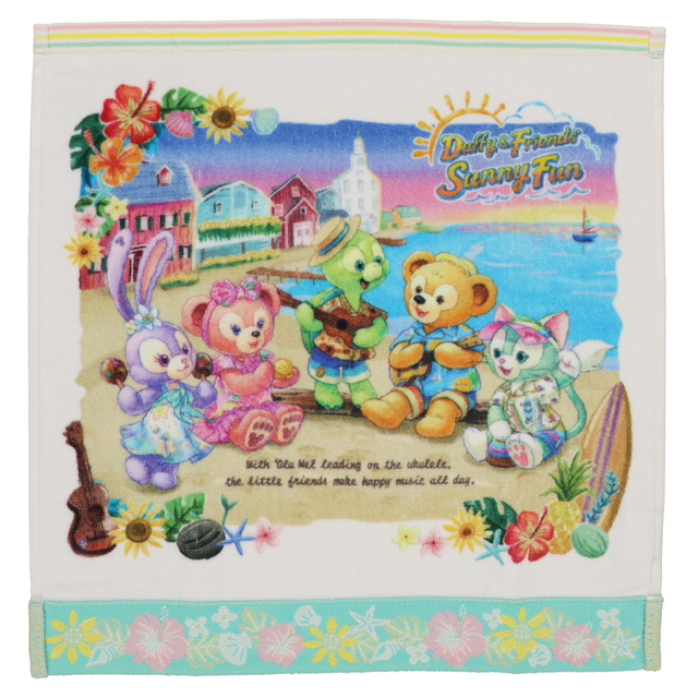  ダッフィー&フレンズのサニーファン「ウォッシュタオル」