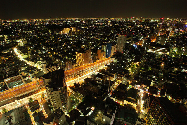 日本夜景遺産認定地:スカイキャロット展望ロビー