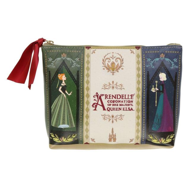 ポーチ 2,900円｜「アナとエルサのフローズンジャーニー」をテーマにしたグッズ｜東京ディズニーシー新テーマポート「ファンタジースプリングス」｜販売店舗：東京ディズニーシー「エンポーリオ」｜発売日：2024年5月28日（火）