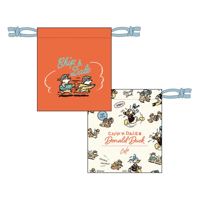 巾着 1,320円｜「チップとデール＆ドナルドダック」OH MY CAFE