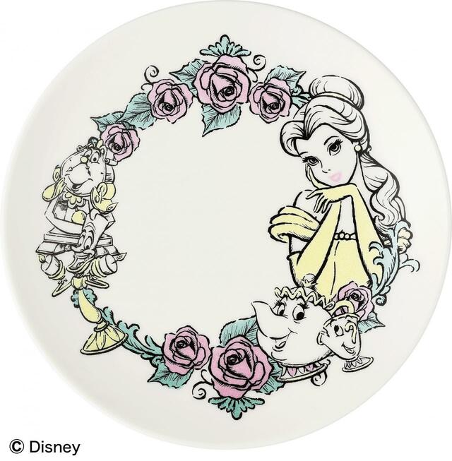 D賞 プレート｜一番くじ ＜ディズニー プリンセス＞ Blooming Melodies