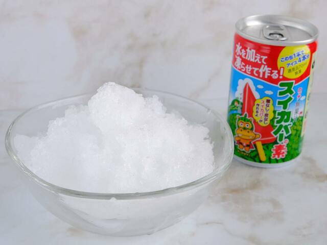 シロップを削り氷にかけるアレンジもおすすめです