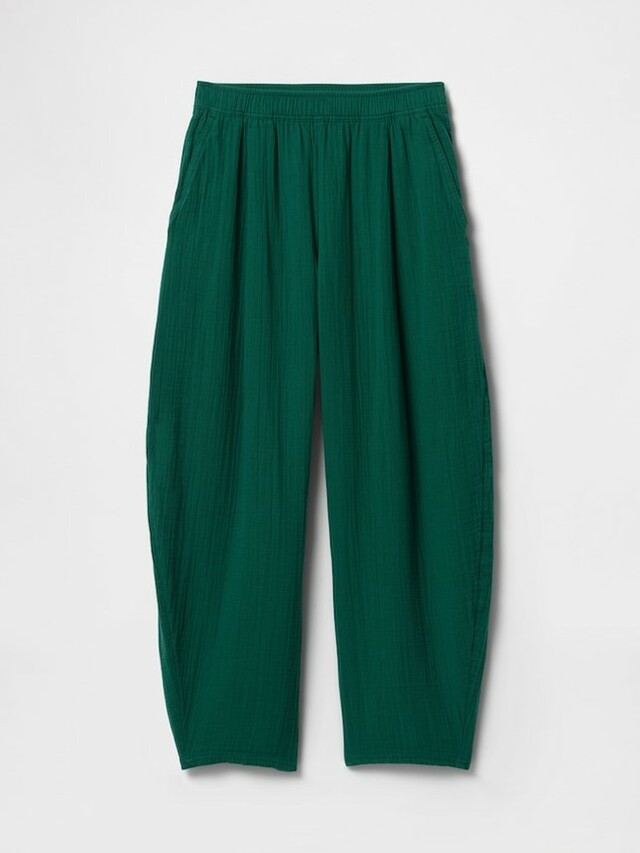 クリンクルガーゼイージーパンツ　\7,990