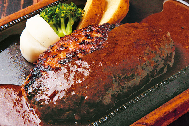 グリルポッケ（大阪／桃谷）　ポッケ風ハンバーグ（200g） 1000円