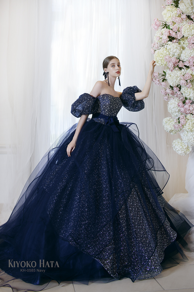 KIYOKO HATA（キヨコハタ）新作ウェディングドレス　KH-0585_Navy