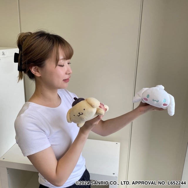 【サンリオキャラクターズ】本品の重さは約300g。軽めのダンベル扱いで運動時も使用OK！