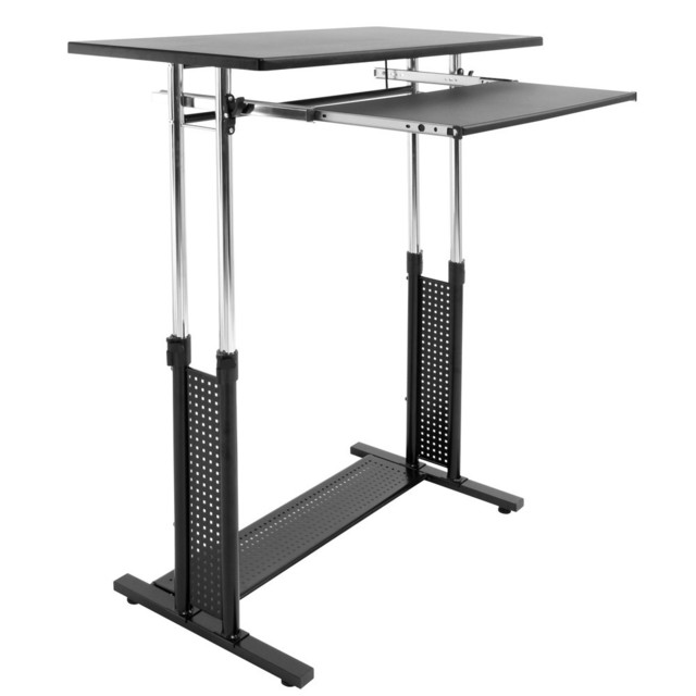 スライド式天板付きで可動域70.5～108cmの「スタンディングデスク ワイド BHD-1000H」。