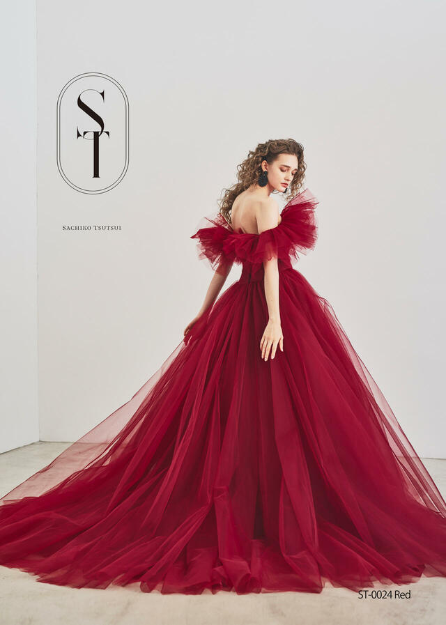 【クラウディア】ST新作ウェディングドレス｜ST-0024_Red