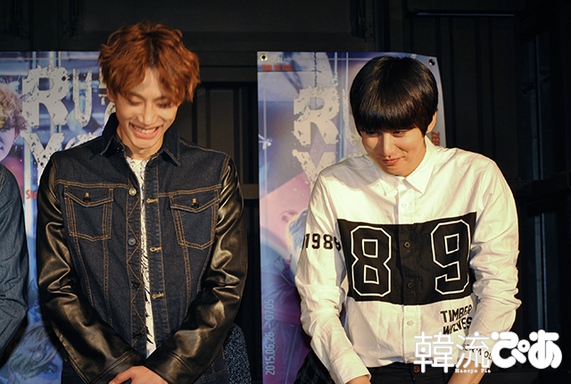 終始笑っていた２人/ 『RUN TO YOU～Street Life～』会見