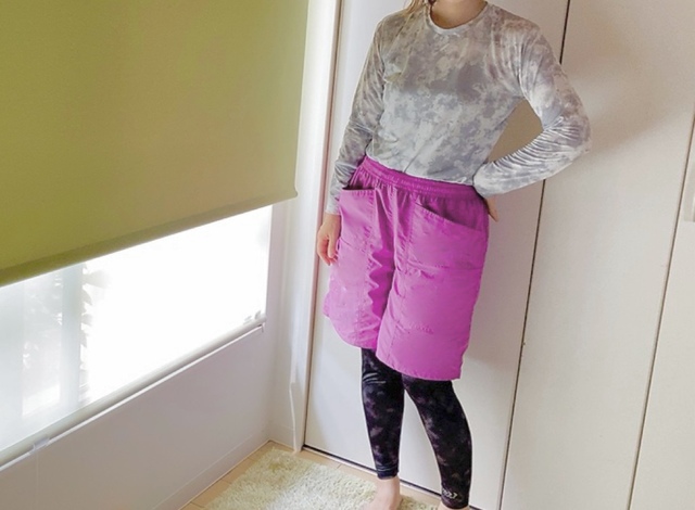 【ワークマン レディースクールシールドネオ冷感長袖クルーネック】レディースサイズなのでLLでもブカブカにならず、程よいゆったり加減