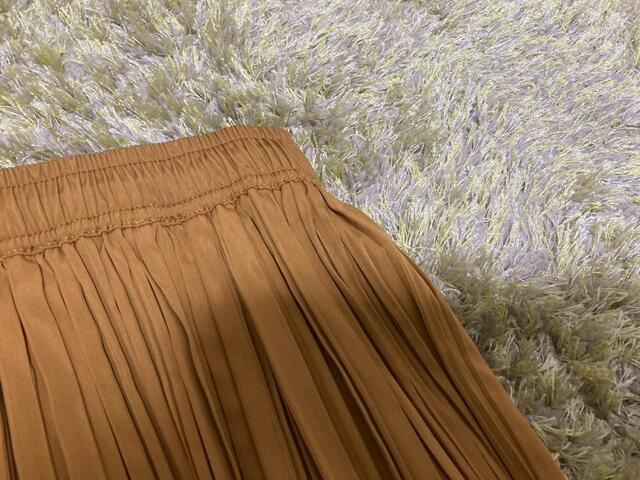 【ワークマン 撥水ランダムプリーツスカート】ウエストはゴム仕様