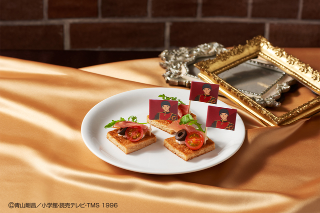 赤井秀一のライ麦パンのクロスティーニ【「ホテルニューオータニ」×「名探偵コナン」SUPER SWEETS BUFFET（スーパースイーツビュッフェ）】