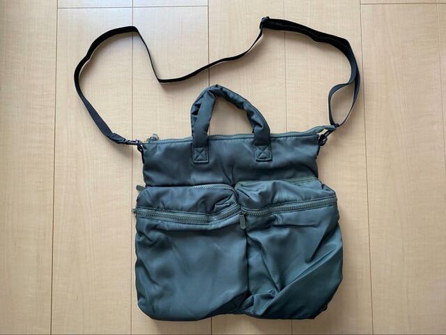 【ワークマン アーバンマルチストレージトート】カラーはクロ、グレー、グリーンの3展開。写真はグリーンです