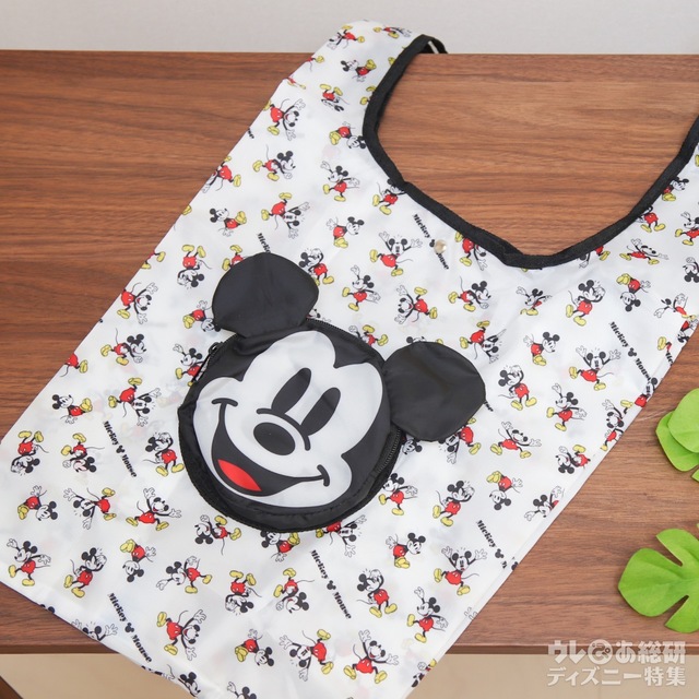 宝島社『グッズ付きデジタルマガジン steady. 2021年5月号特別号』｜特別付録「軽い! 洗える!大きい!ミッキーマウスデザインのフェイス形収納エコバッグ」