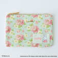 「ミッフィー ローラ アシュレイ フラットポーチ」レトロブルー　￥3,465
