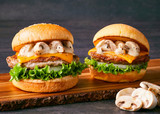 マッシュルームチーズバーガー＆ジュニア