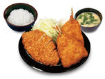 ・ロースかつ&アジフライ(1枚)定食 1,030円 →ロースかつ&アジフライ(2枚)定食になって価格はそのまま1,030円【松のやの「倍量フェア」】