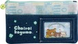 【リラックマ「チャイロイコグマのくまきゅんDays」】「ペンポーチ」1,980円／「デニム素材×クローバー」の組み合わせを取り入れたアイテム