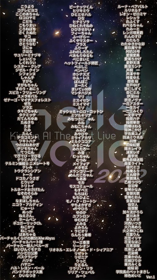 ゲスト一覧2／Kizuna AI The Last Live “hello, world 2022”