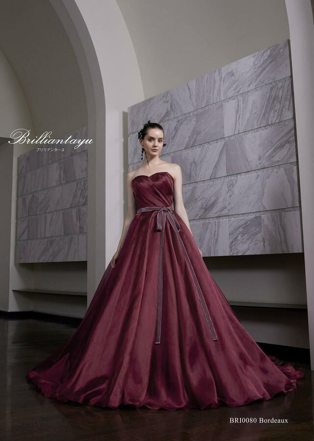 「Brilliantayu （ブリリアンターユ）」新作ウェディングドレス　BRI-0080_Bordeaux