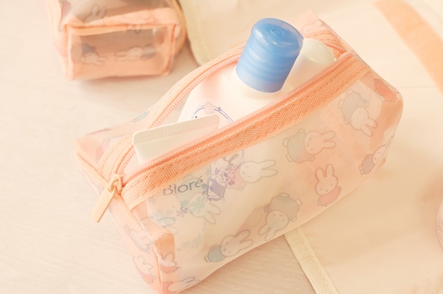 【宝島社『素敵なあの人 2026年3月号』特別付録】トラベル用のシャンプーやボディソープなどはしっかりと入るサイズ