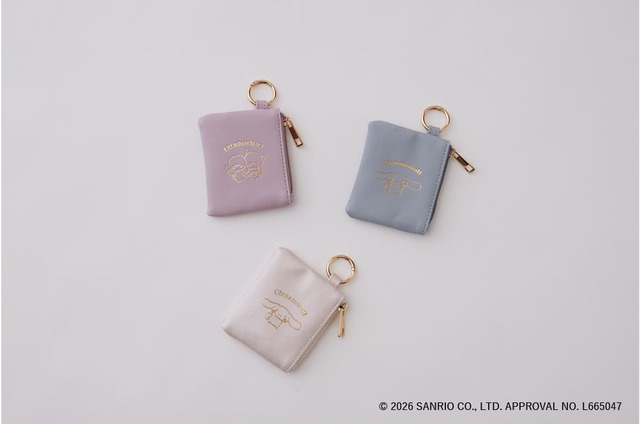 【grove】「リボンショルダーバッグ」についてくるポーチチャーム。箔押しがかわいい