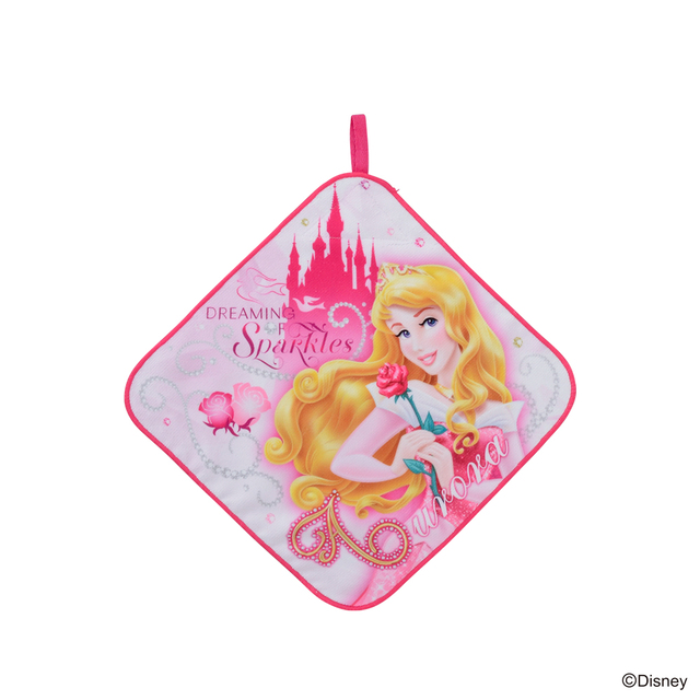 ディズニープリンセス モアプラスループ付タオル