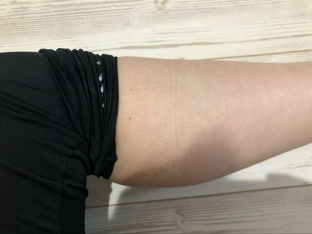 【ワークマン レディースクールシールドネオ冷感レギンス】伸縮性があまりないので裾は捲れない