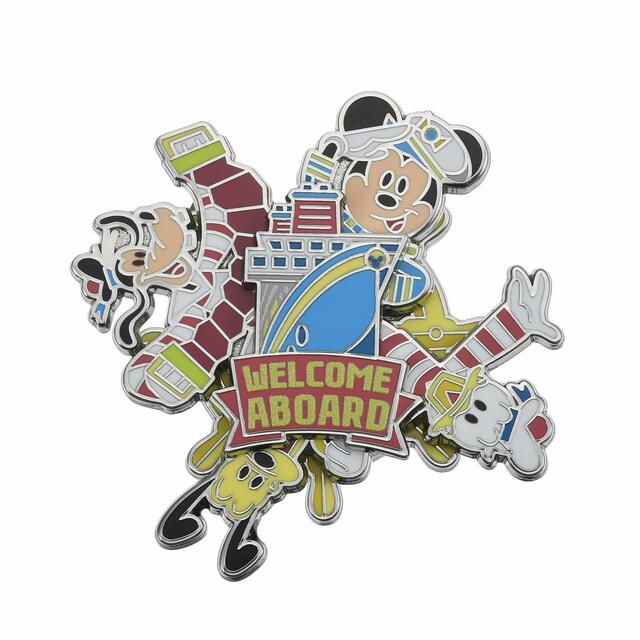 ミッキー＆フレンズ ピンバッジ スピン Disney Cruise Line 1,760円
