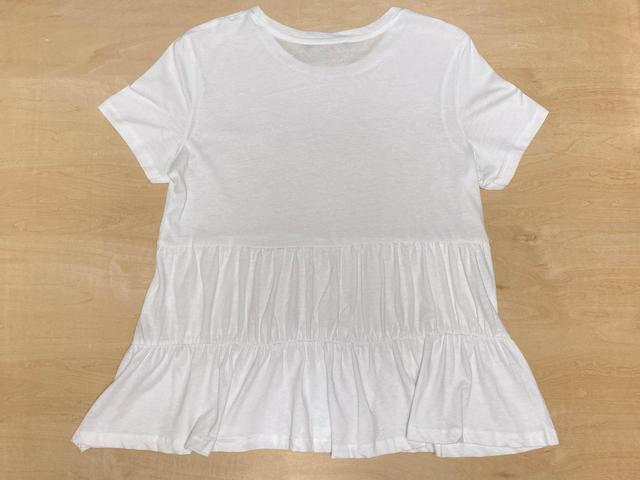 【ZARA】シーム＆ギャザーTシャツ／税込1,590円