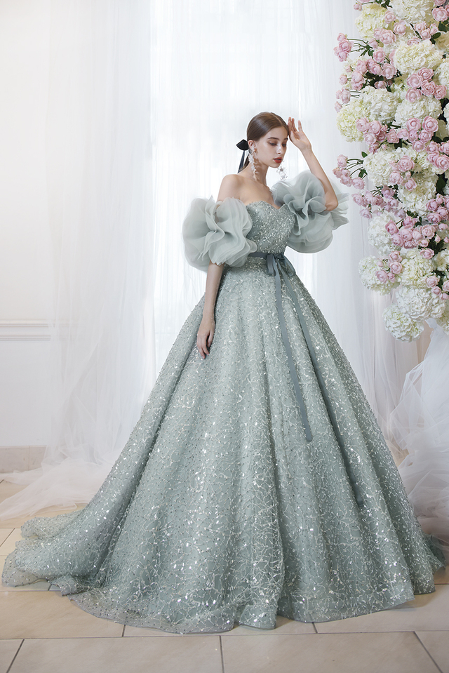 KIYOKO HATA（キヨコハタ）新作ウェディングドレス　KH-0583_Gray