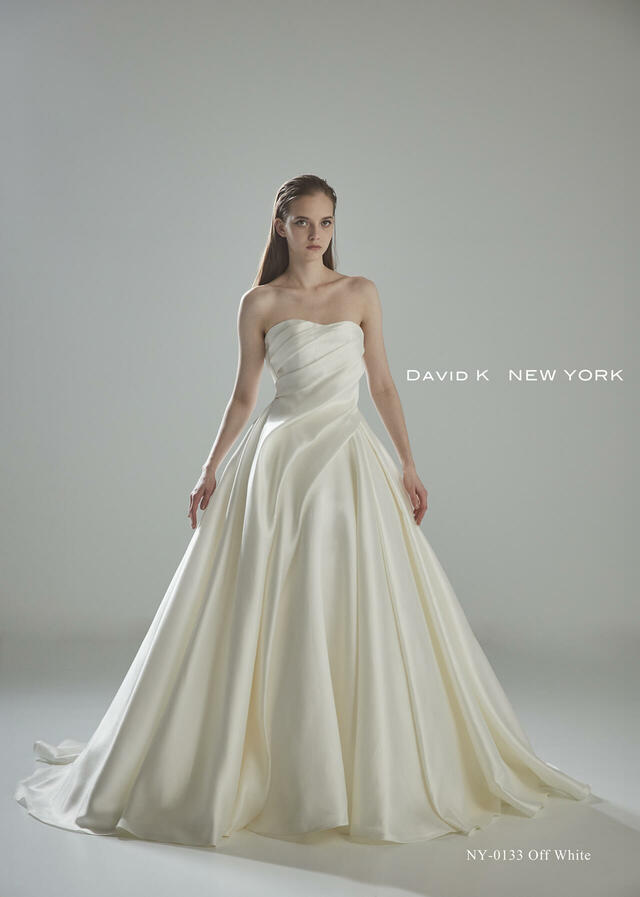 クラウディア｜「DAVID K NEW YORK（デヴィッド ケイ ニューヨーク）新作ウェディングドレス｜NY-0133_Offwhite