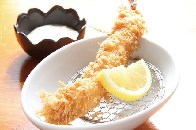 関西とんかつの名店8／とんかつ 豚ゴリラ 新京極六角店 （河原町）　 海老フライ 280円