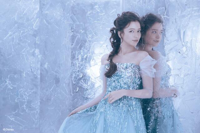リトル・マーサ 名古屋店|「ディズニー ウエディングドレスコレクション」着用フォトプラン|ン撮影例/アナと雪の女王
