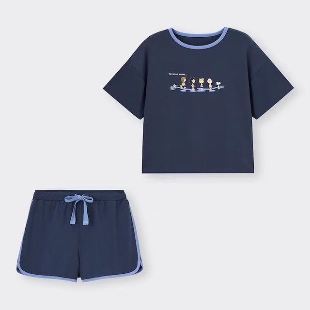 ラウンジセット(半袖&ショートパンツ) Peanuts ¥2,990